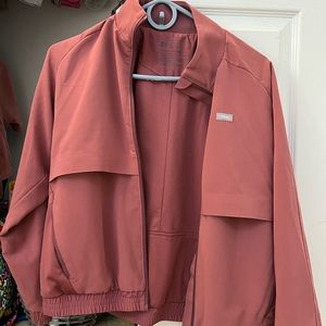 mauve figs scrub jacket